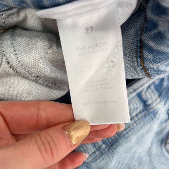 Joe’s Jeans The Honor High Rise Vintage Straight Distressed Frayed Ankle Jean 27 - Picture 9 of 12